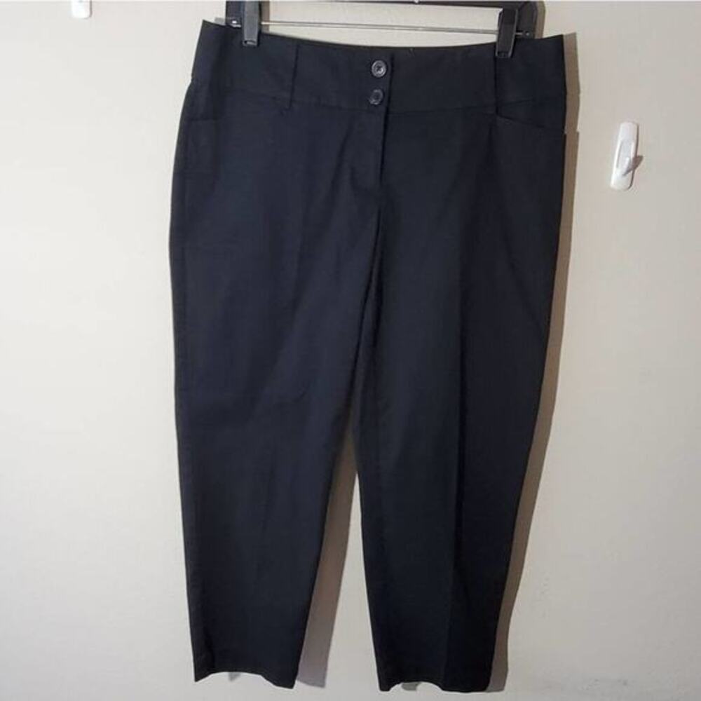 LOFT curvy crop black‎ pants Size 4
